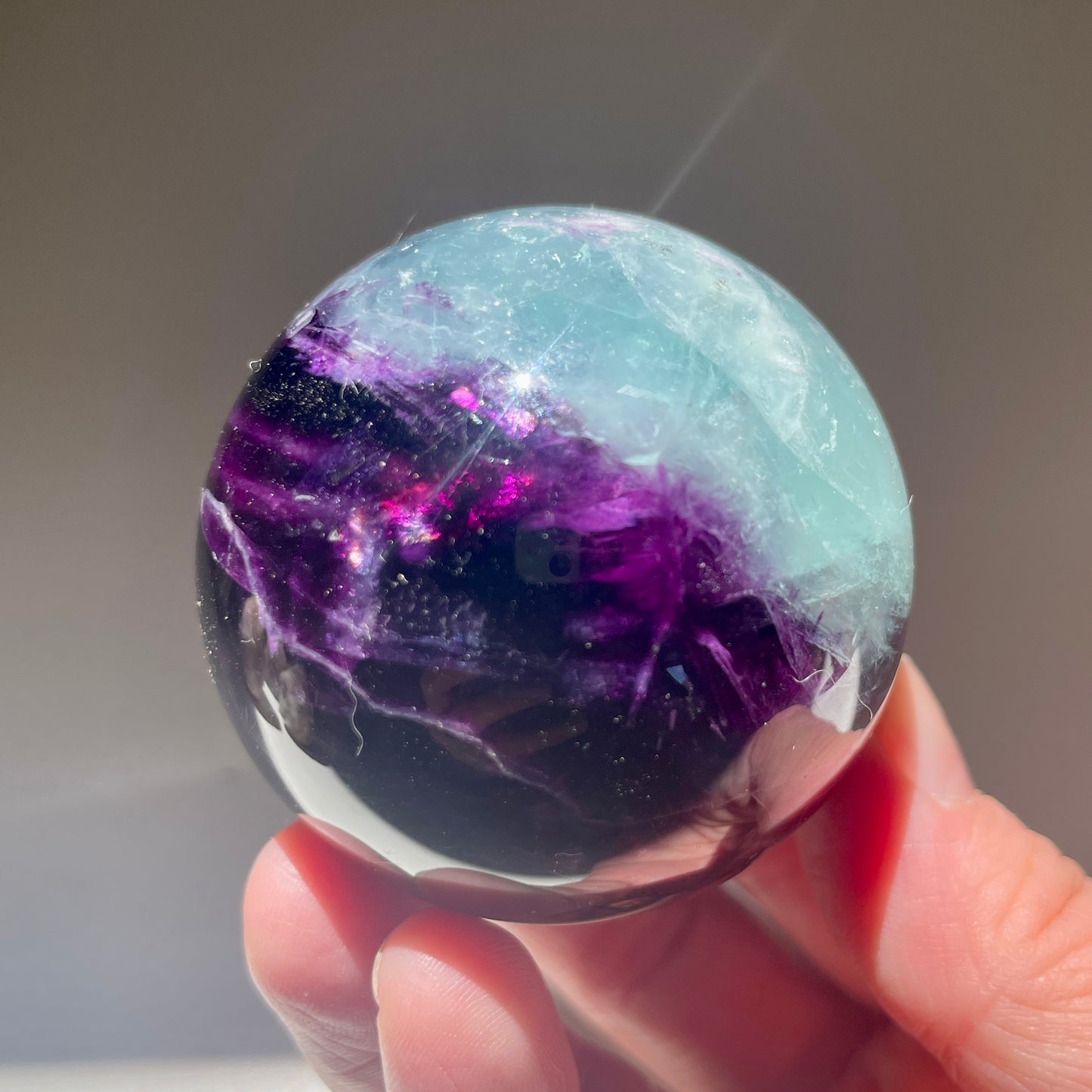 Rainbow Fluorite Sphere 5CM