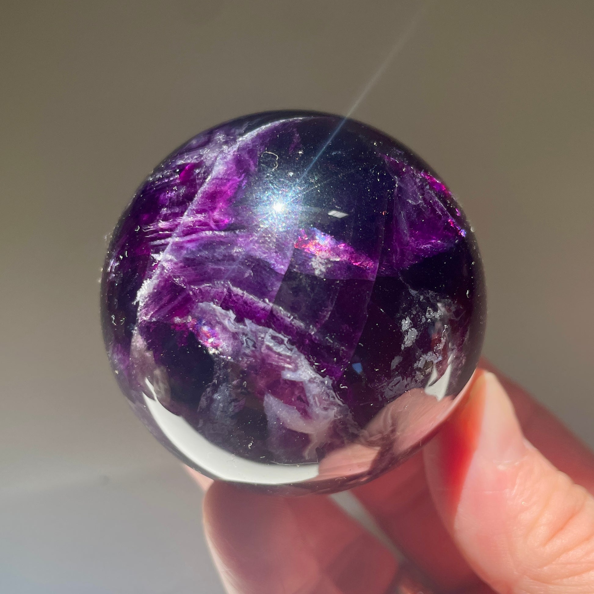 Rainbow Fluorite Sphere 5CM