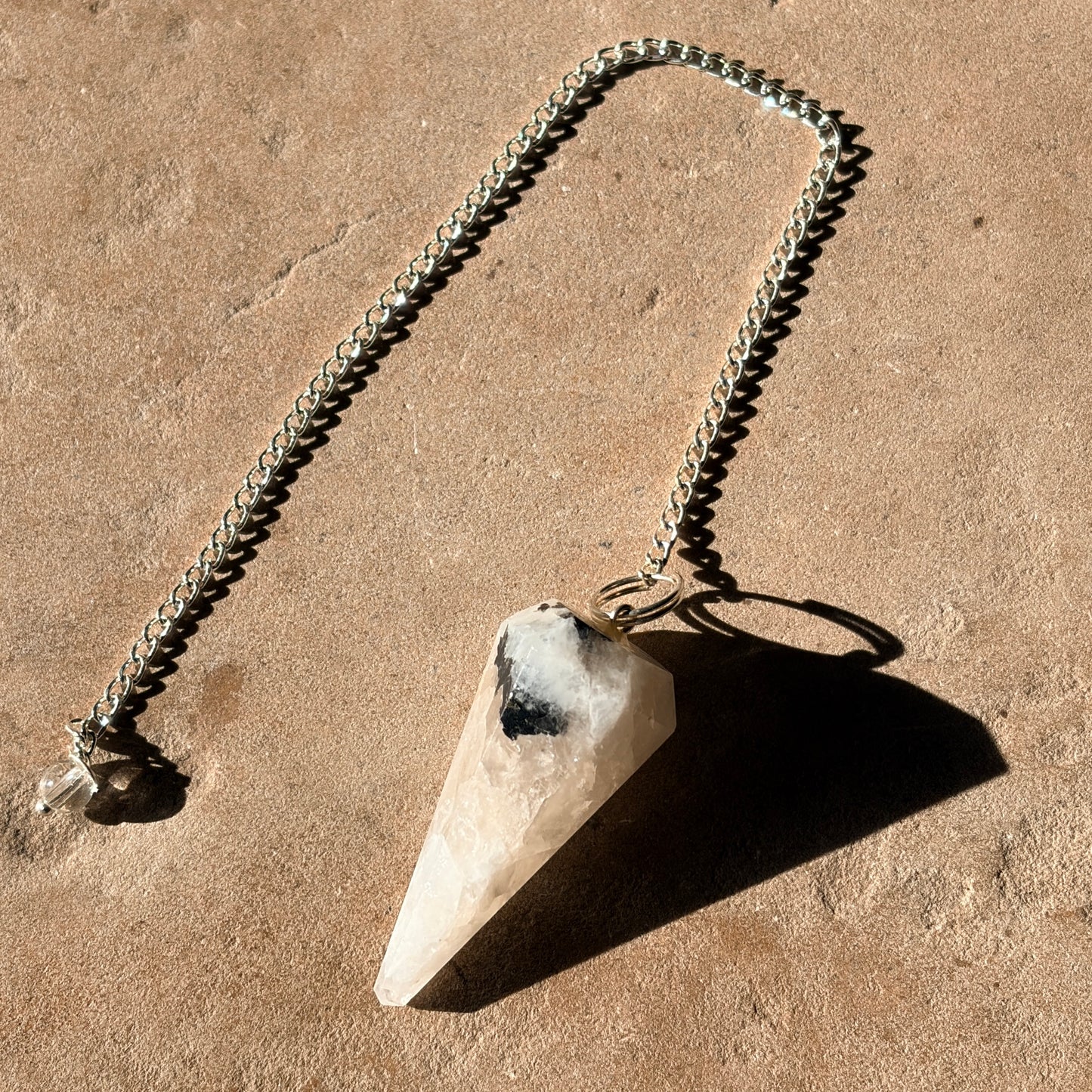 Rainbow Moonstone pendulum