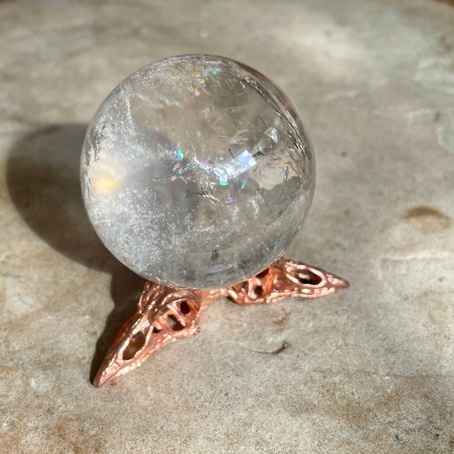 RAVEN SPHERE STAND - ROSE GOLD