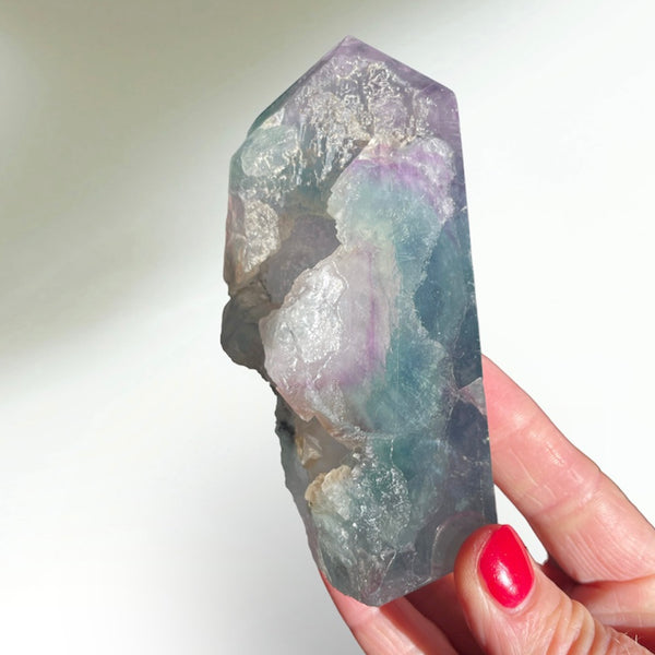 Rainbow Fluorite Tower 11CM