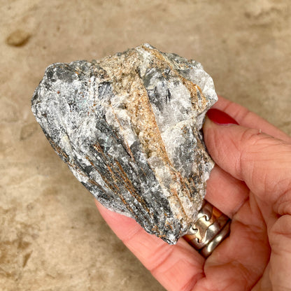 Black Tourmalinated Quartz Natural T4