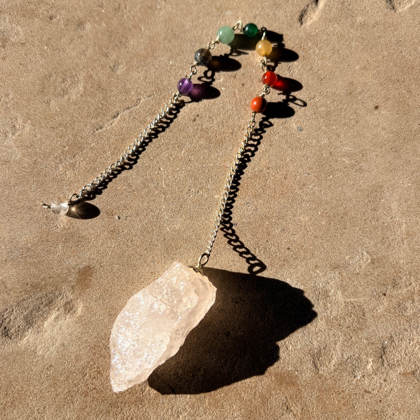 Rose Quartz Chakra pendulum