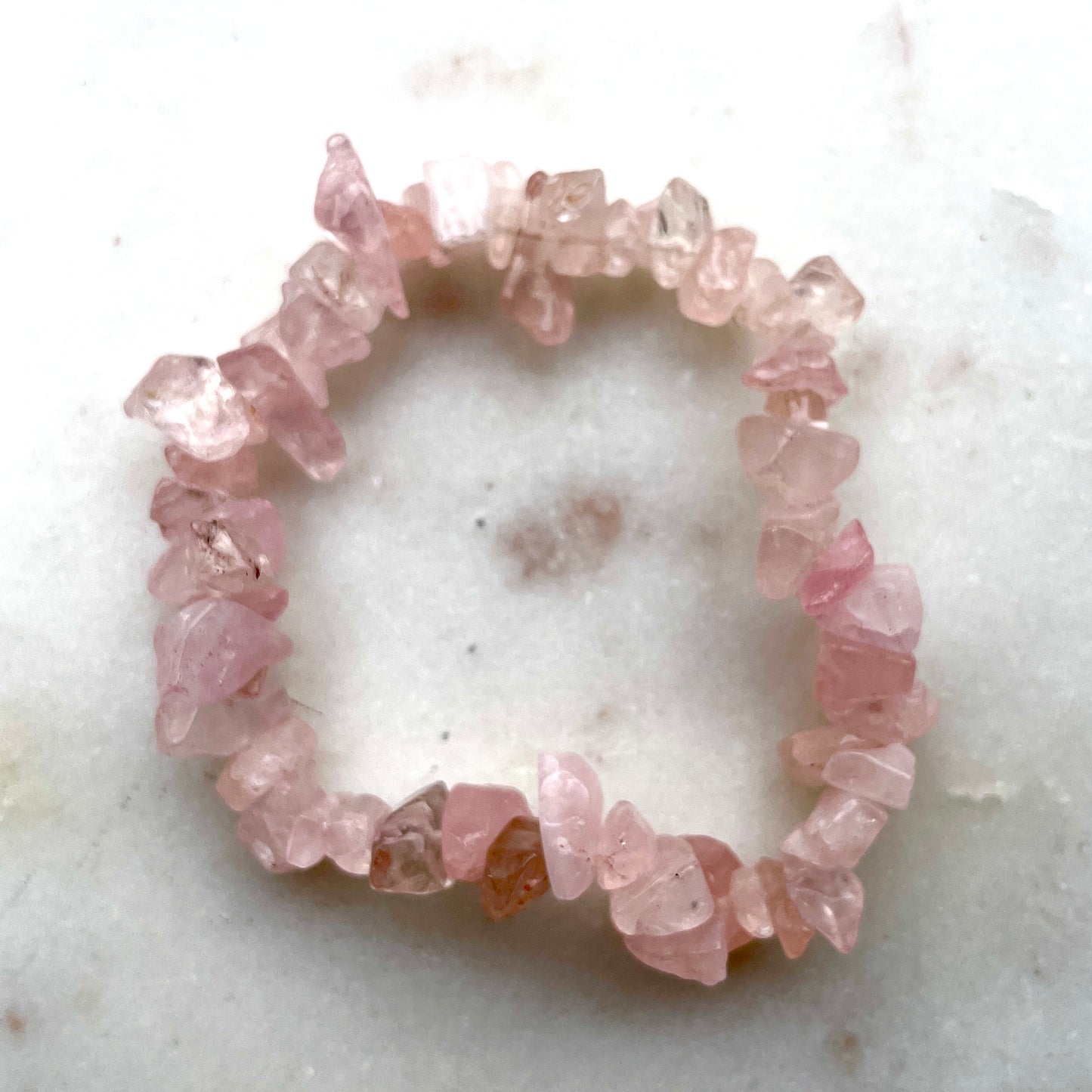 Rose Quartz Chip bracelet