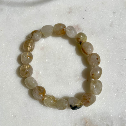Golden Rutile tumble stone bracelet