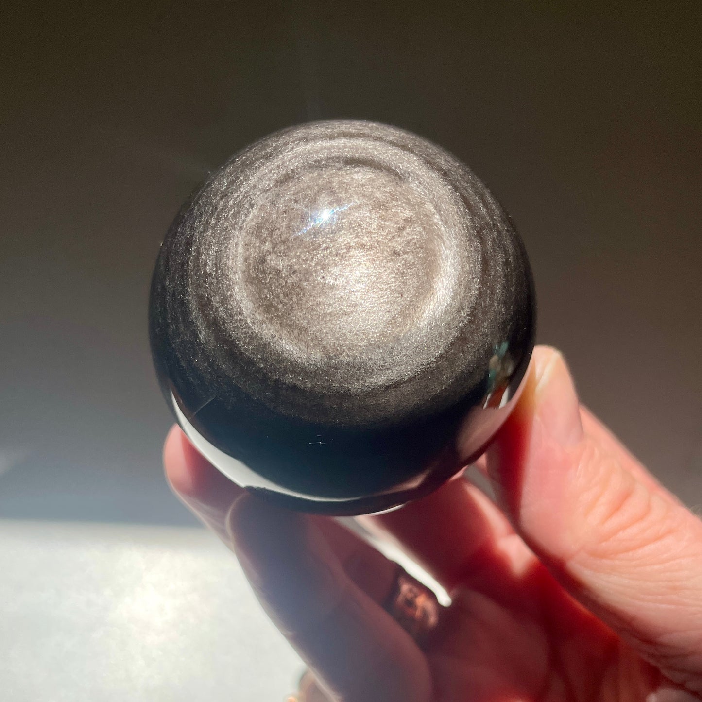 Silver Sheen Obsidian Sphere 5CM