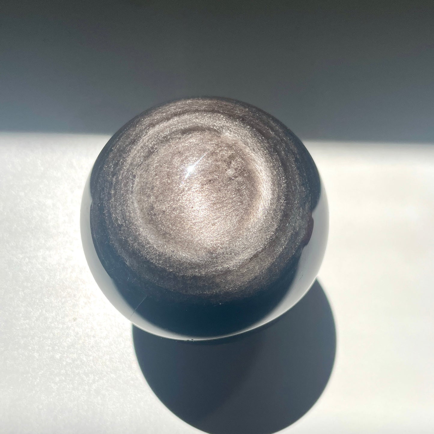 Silver Sheen Obsidian Sphere 5CM