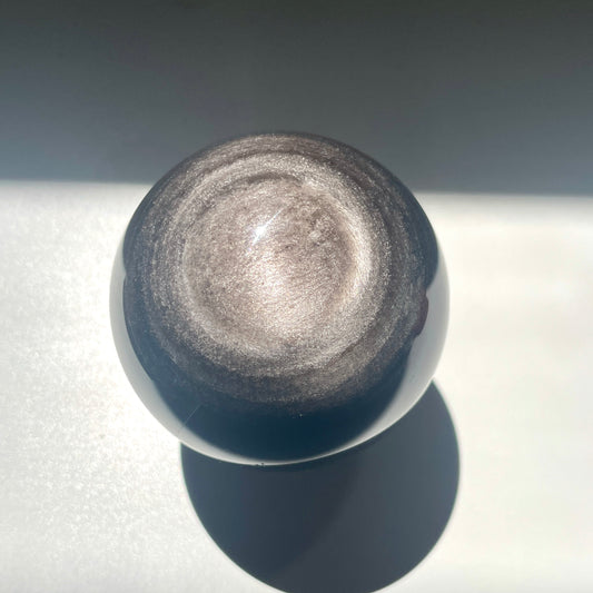 Silver Sheen Obsidian Sphere 5CM
