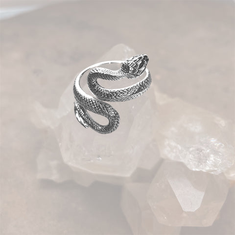 Snake Ring | Adjustable | 925 Silver | 7-8