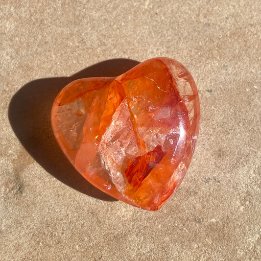 Fire Quartz Heart 3.5CM