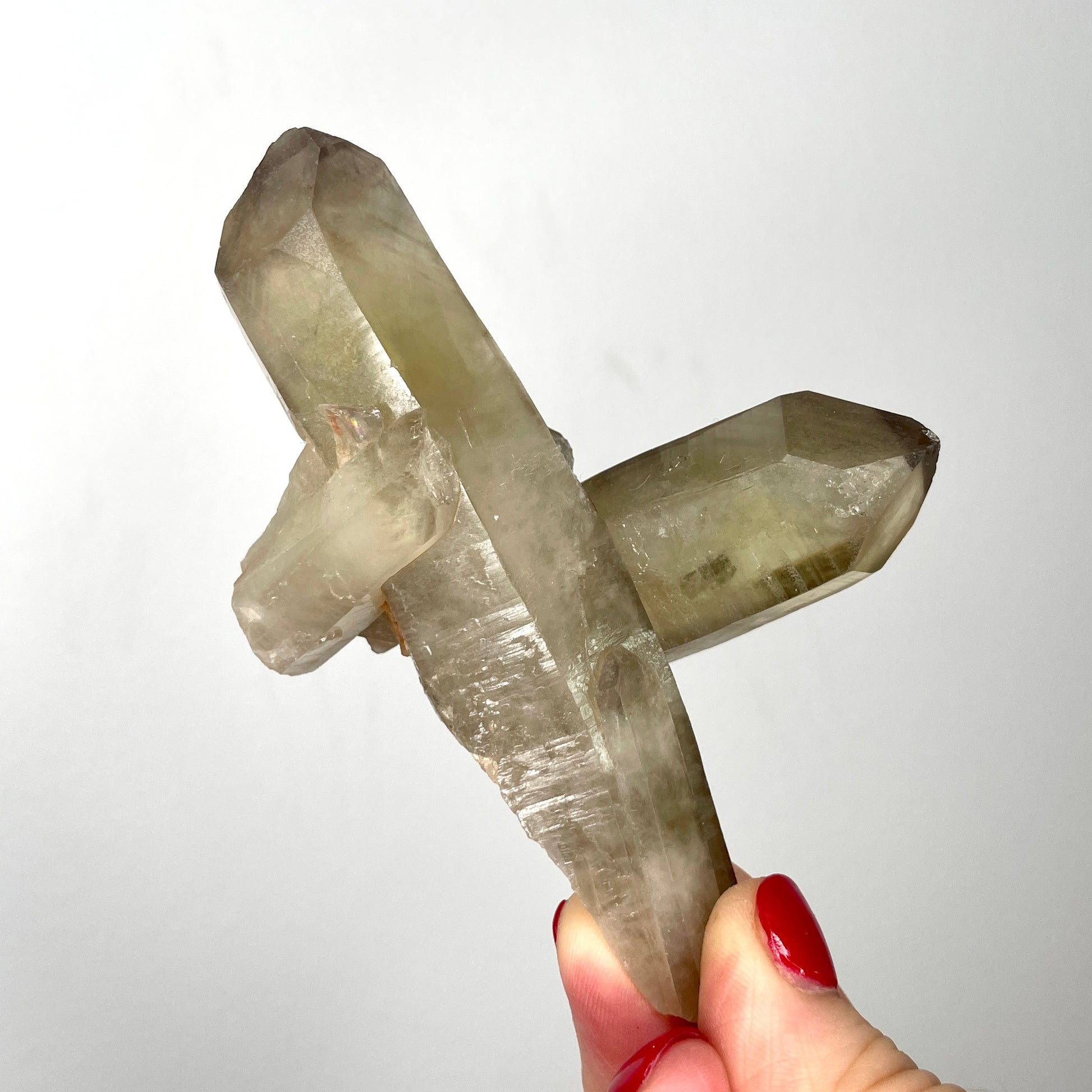 Citrine Smoky Cross - 11CM