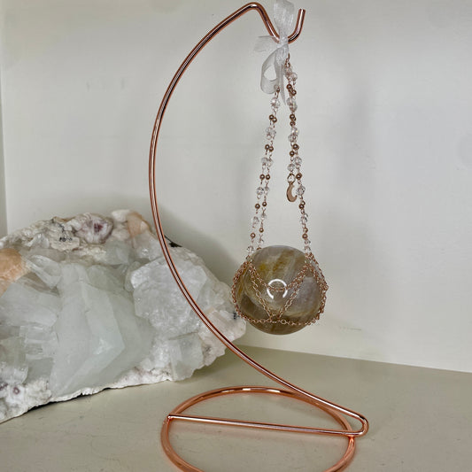 Hanging Sphere stand - Rose Gold