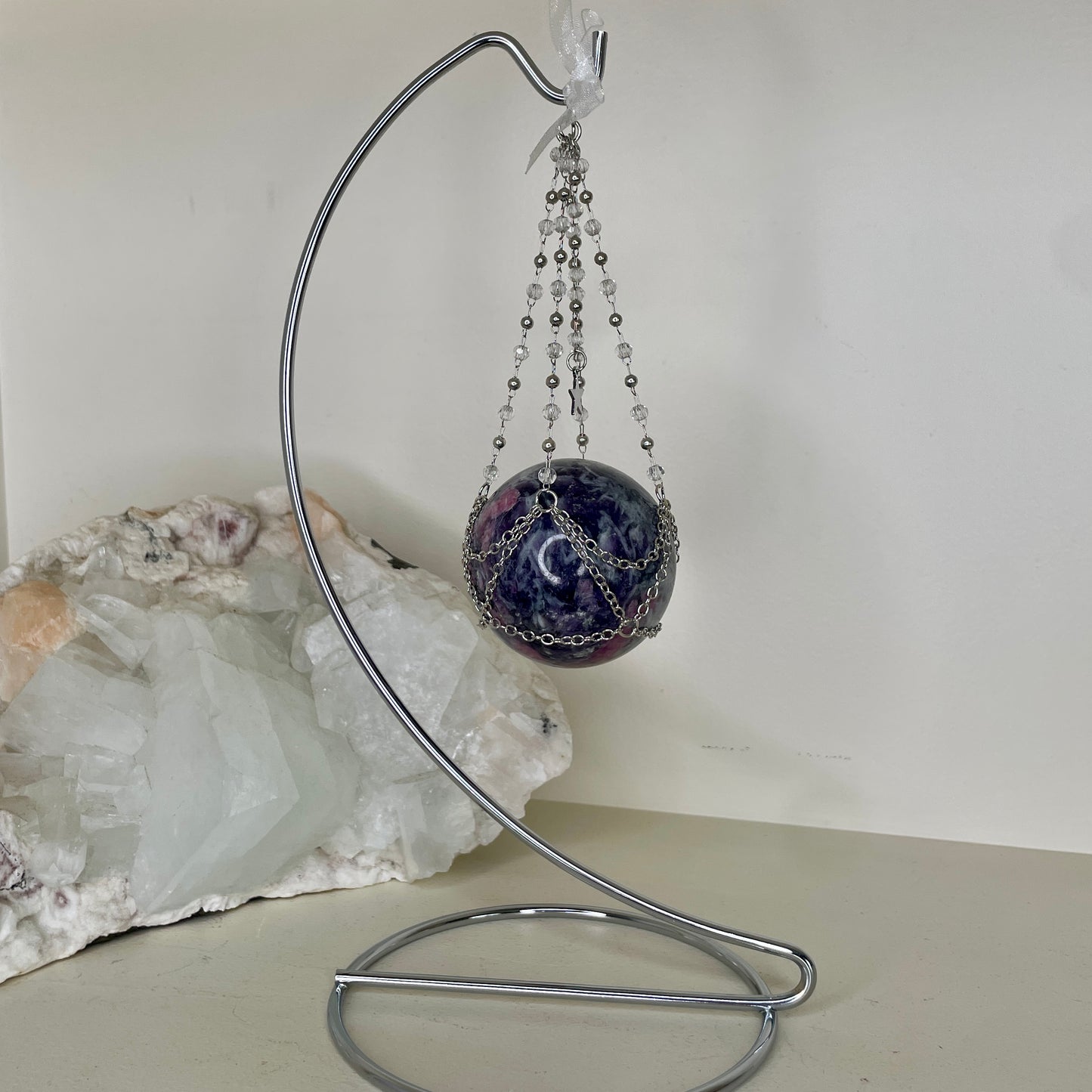 Hanging Sphere stand - Silver