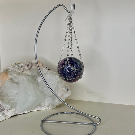 Hanging Sphere stand - Silver
