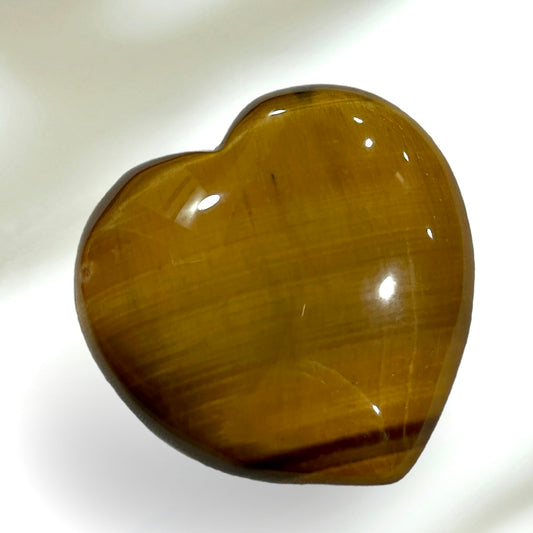 Tigers Eye Heart 4.5CM