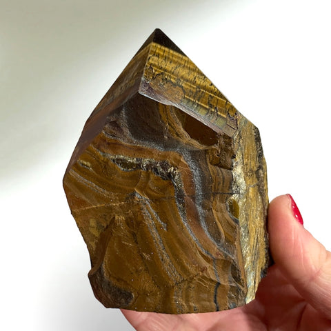 Tigers Eye polished point 9.5CM