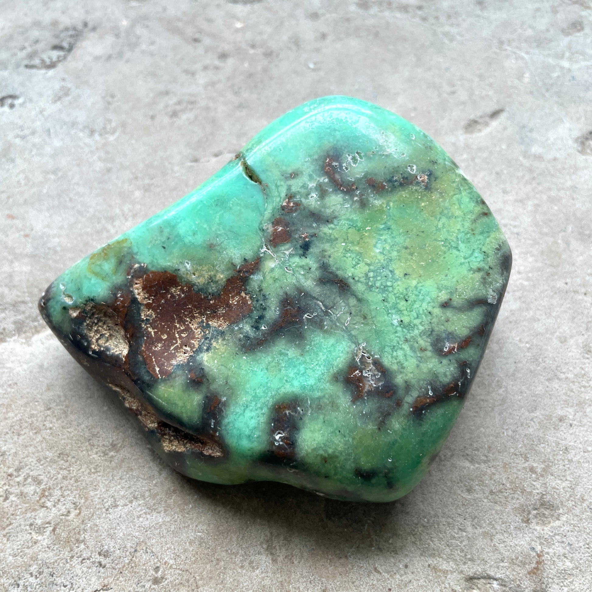 Chrysoprase palm stone 9.5CM - WA