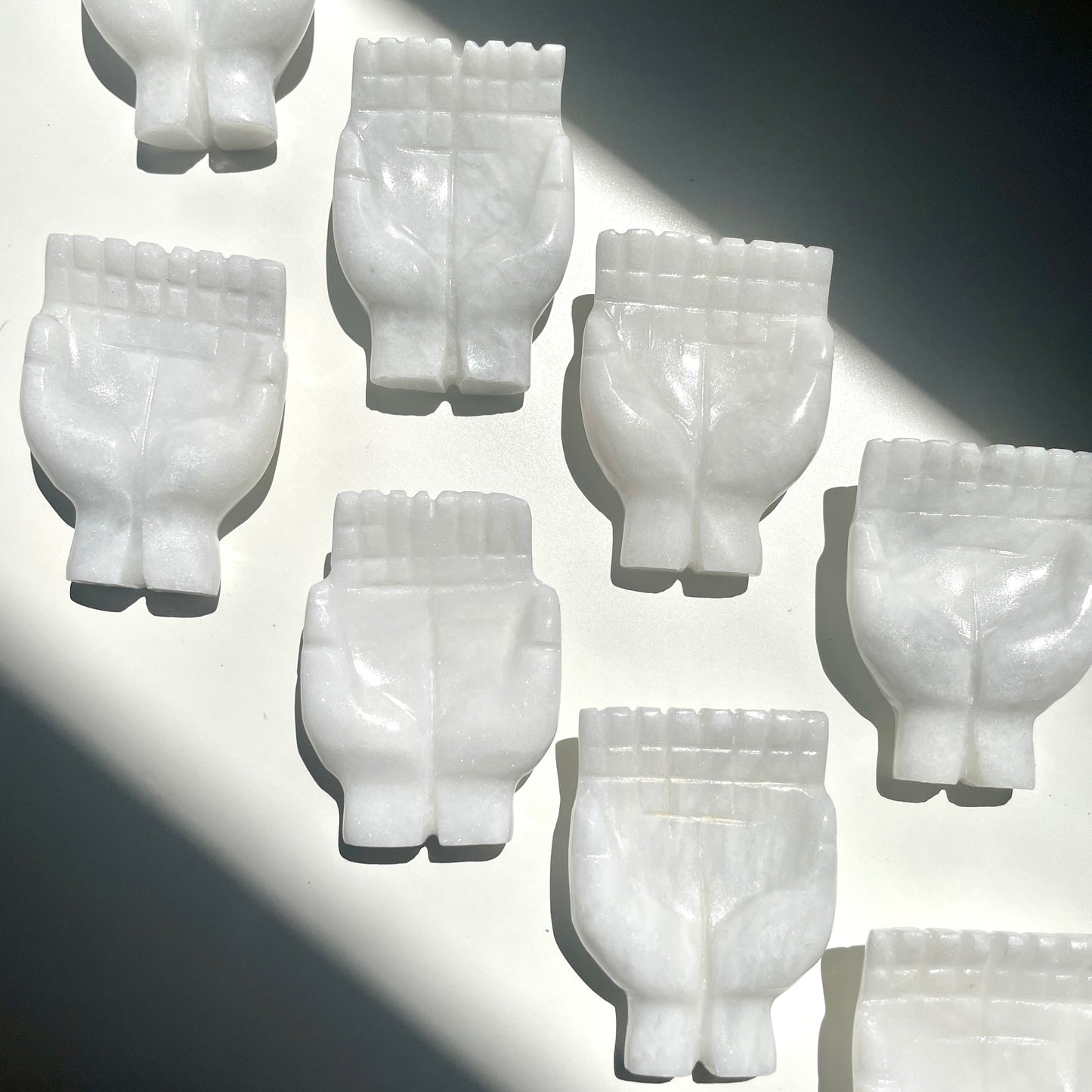 White Jade Offering hands bowl - SM