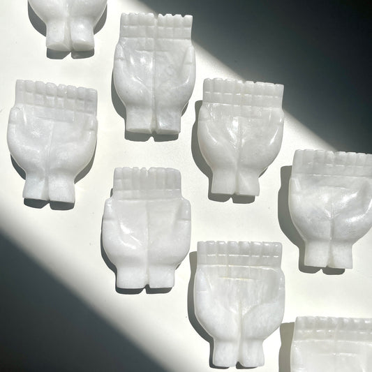 White Jade Offering hands bowl - SM