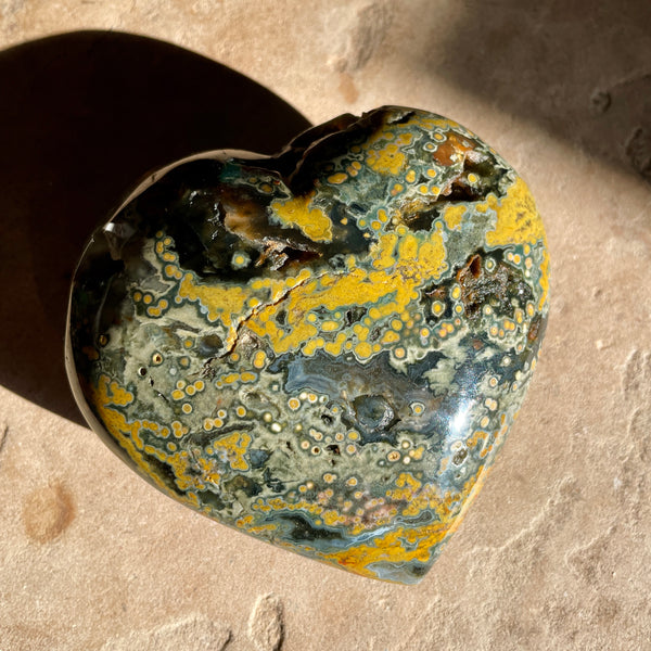 Ocean Jasper heart 10CM OJH1