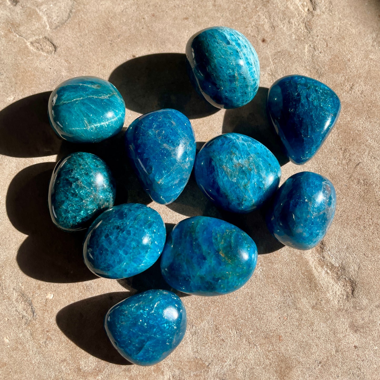 Blue Apatite tumble