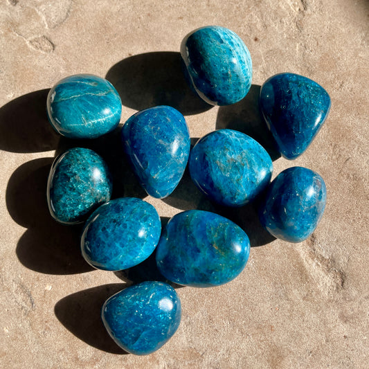 Blue Apatite tumble