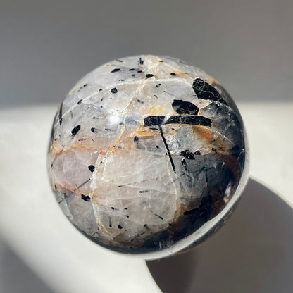Black Tourmalinated Quartz Sphere 5CM