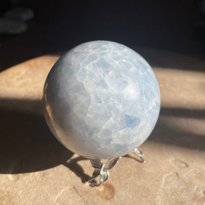 Blue Calcite Sphere 6.5CM