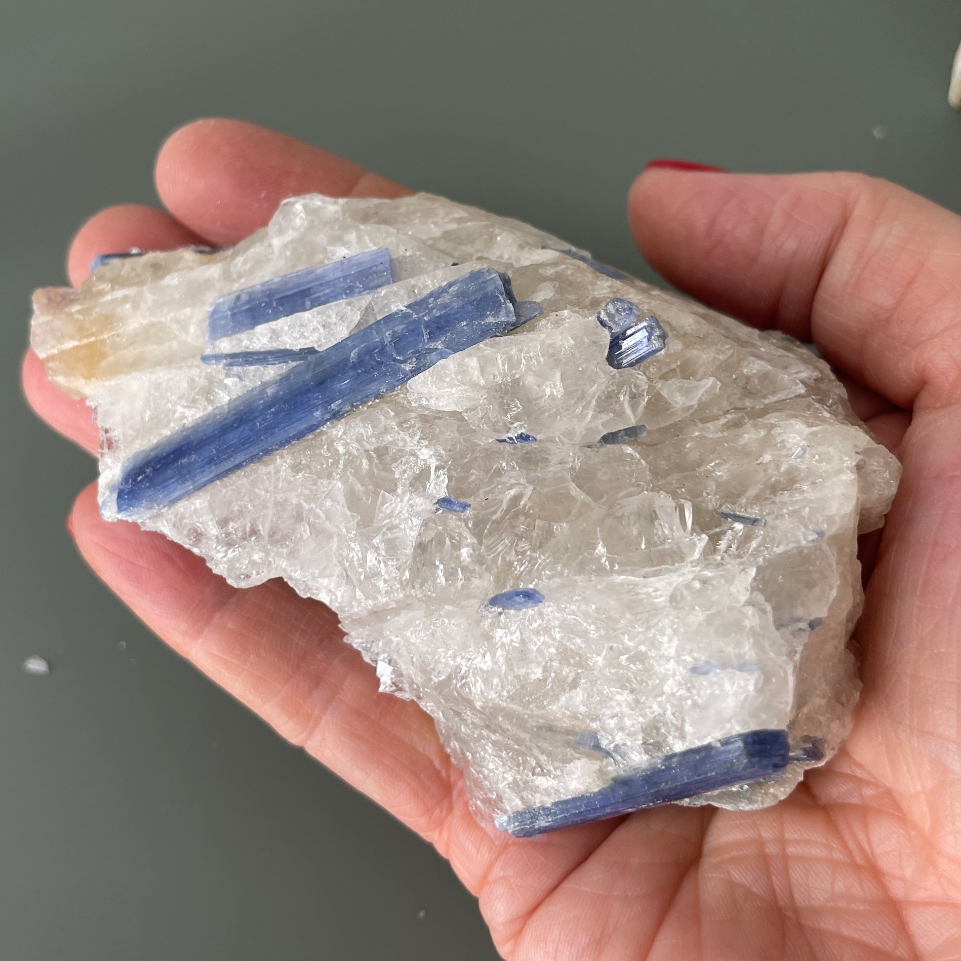 Kyanite Quartz cluster