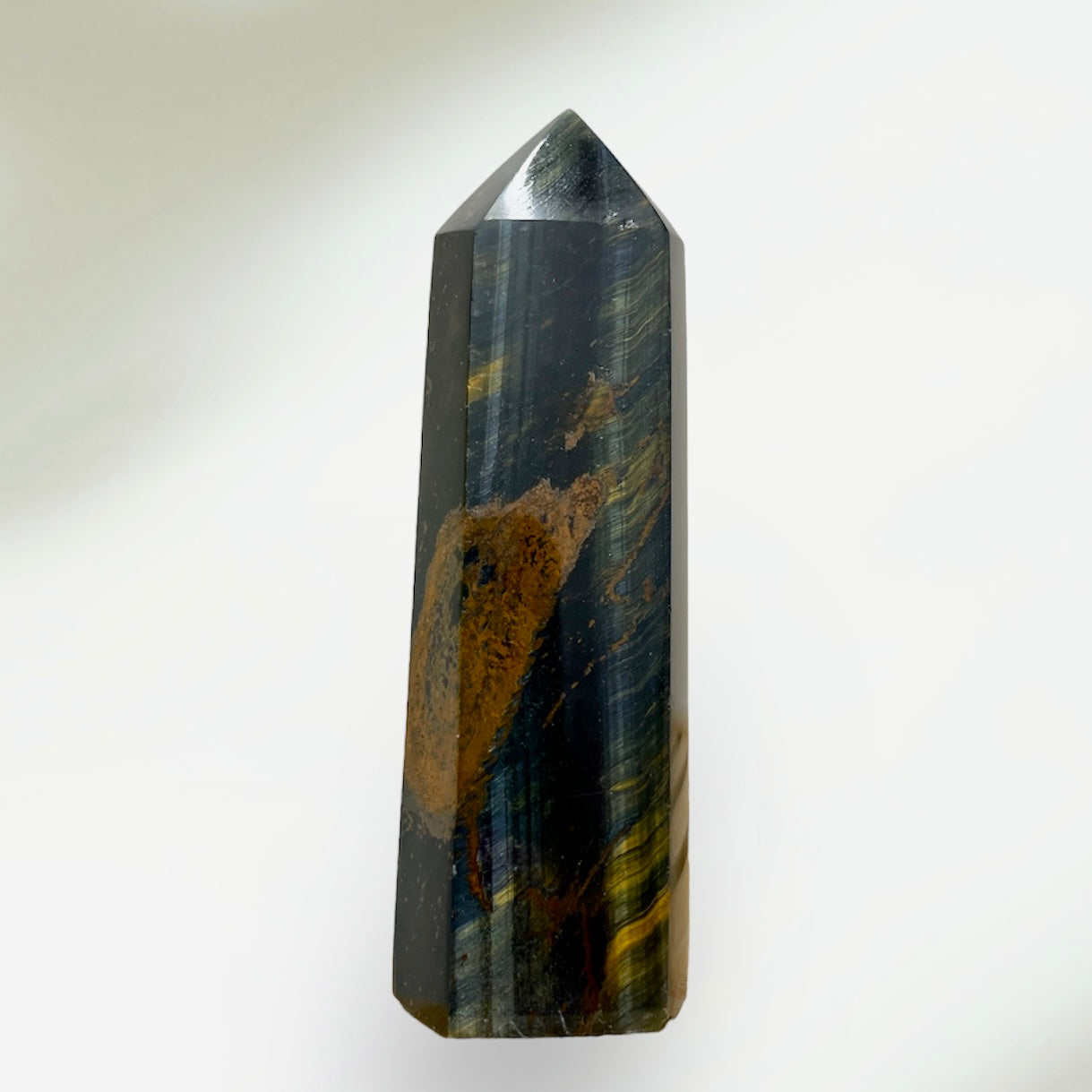 Tigers Eye Blue Tower 9CM