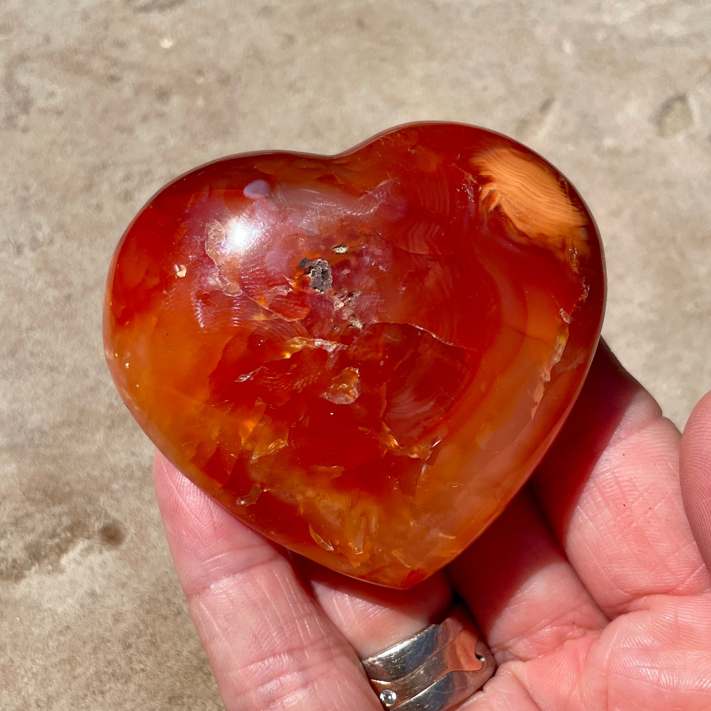 Carnelian Heart 6CM