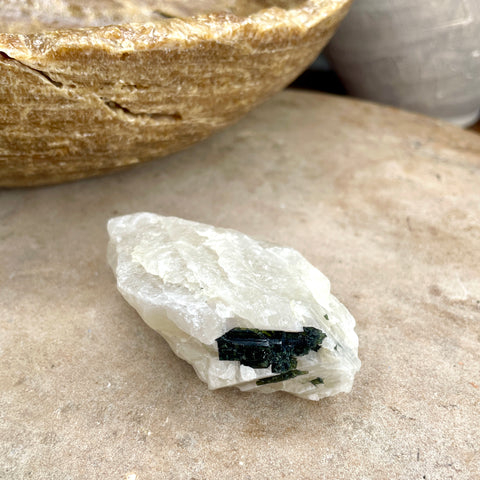 Green Tourmaline Quartz Raw