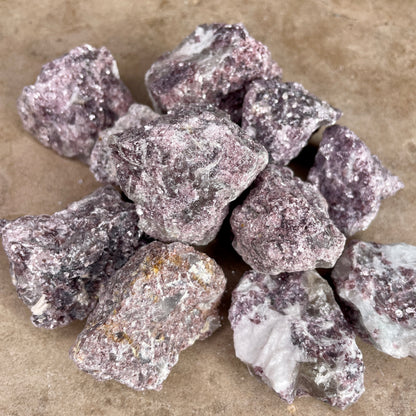 Lepidolite raw