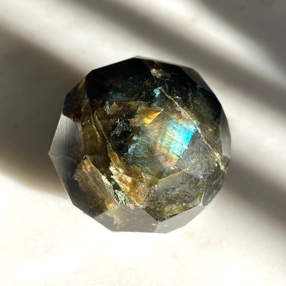 Labradorite sphere - faceted finish 5CM