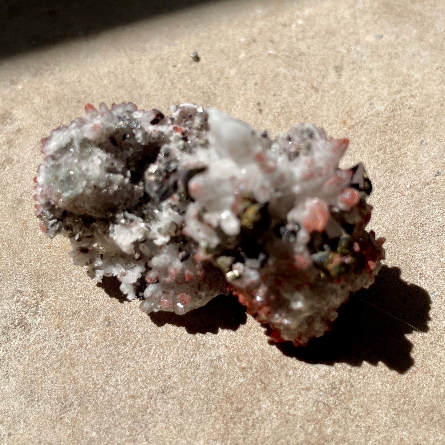 Pyrite Quartz cluster