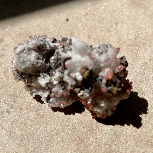 Pyrite Quartz cluster