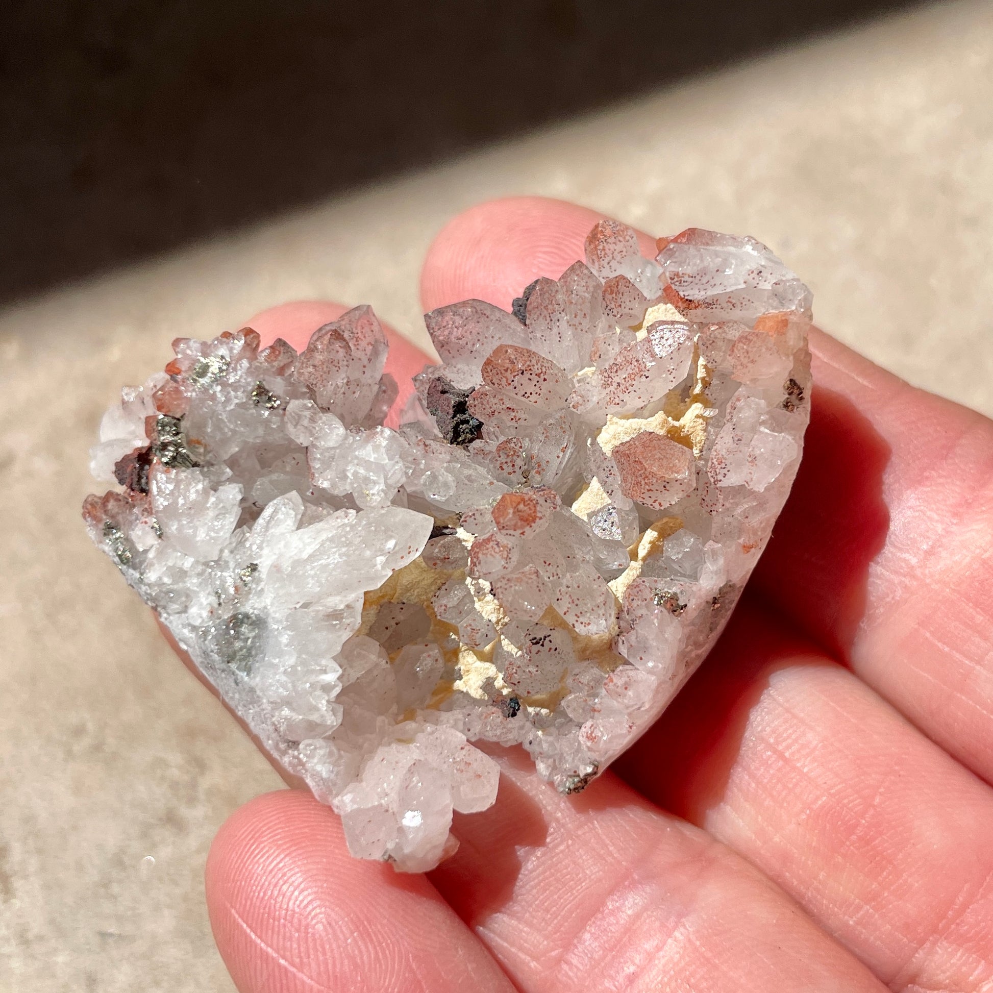 Pyrite Quartz cluster
