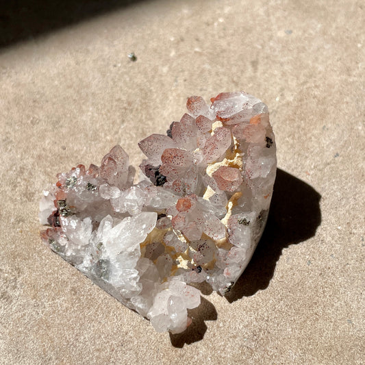 Pyrite Quartz cluster