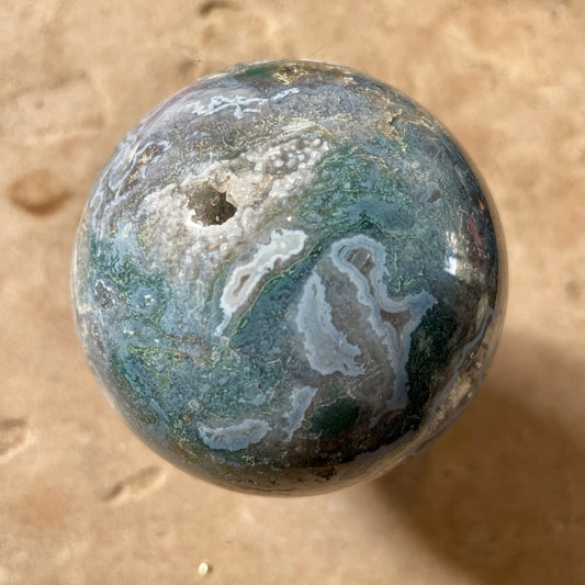 Moss Agate Sphere 6CM