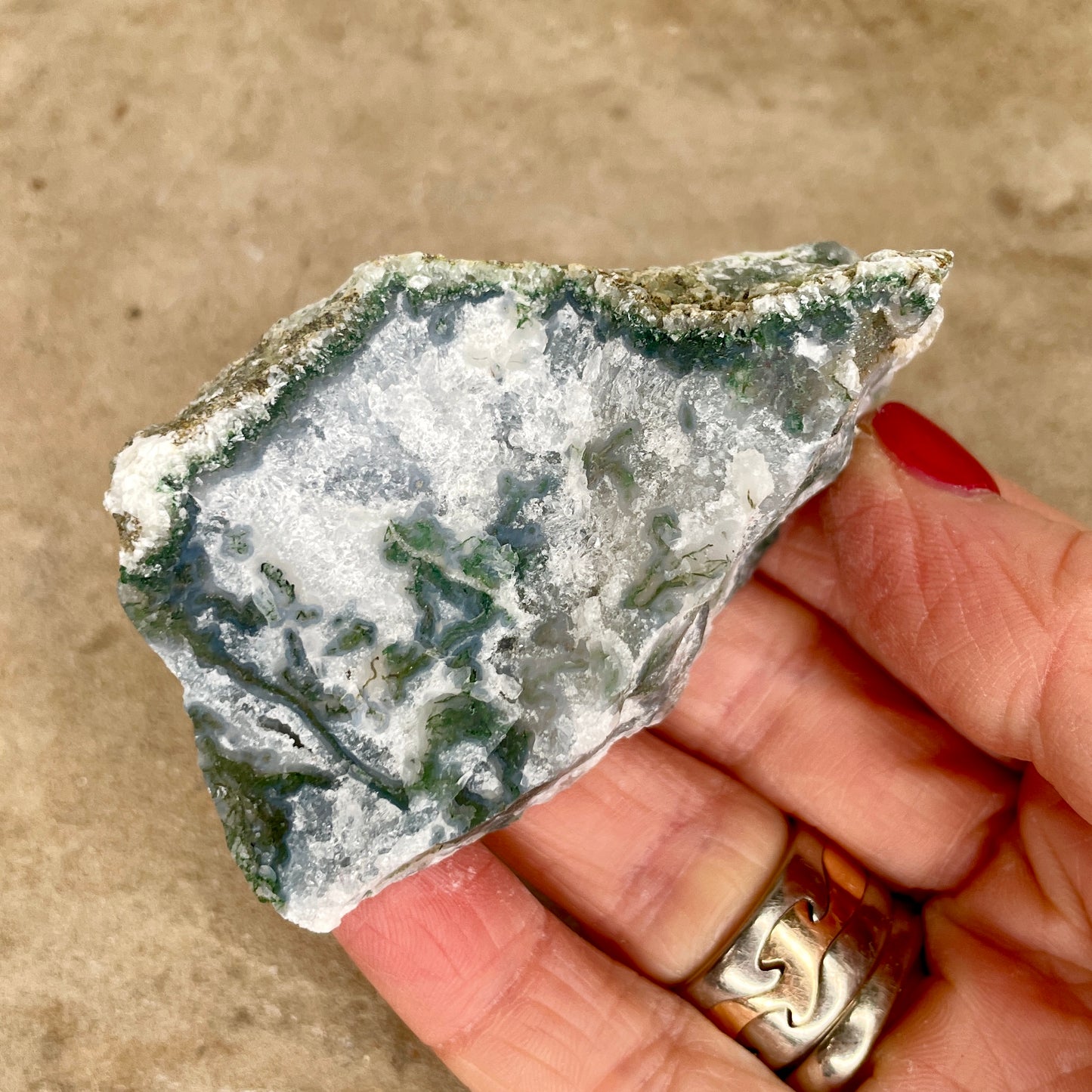 Moss Agate Raw MA1