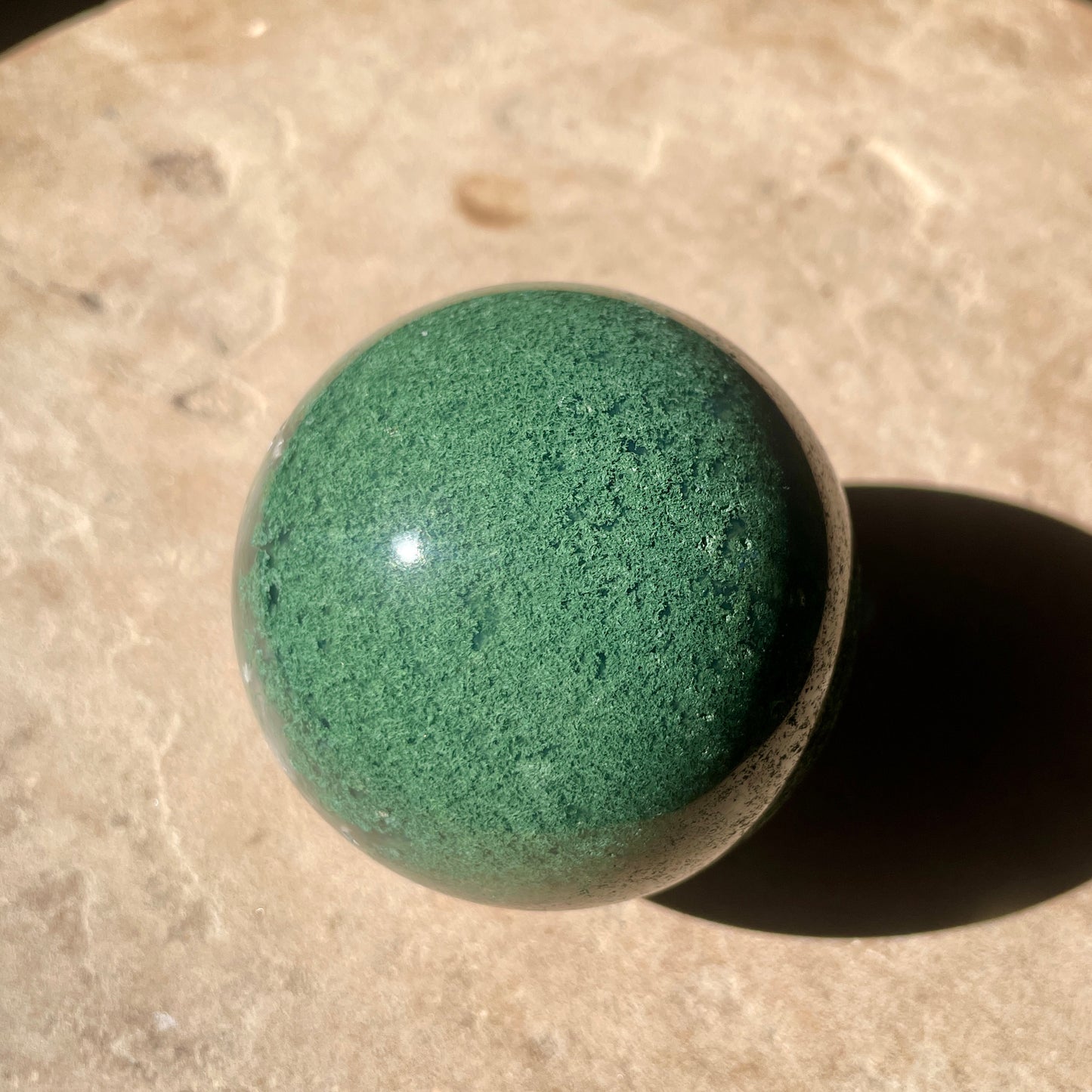 Moss Agate sphere 6CM