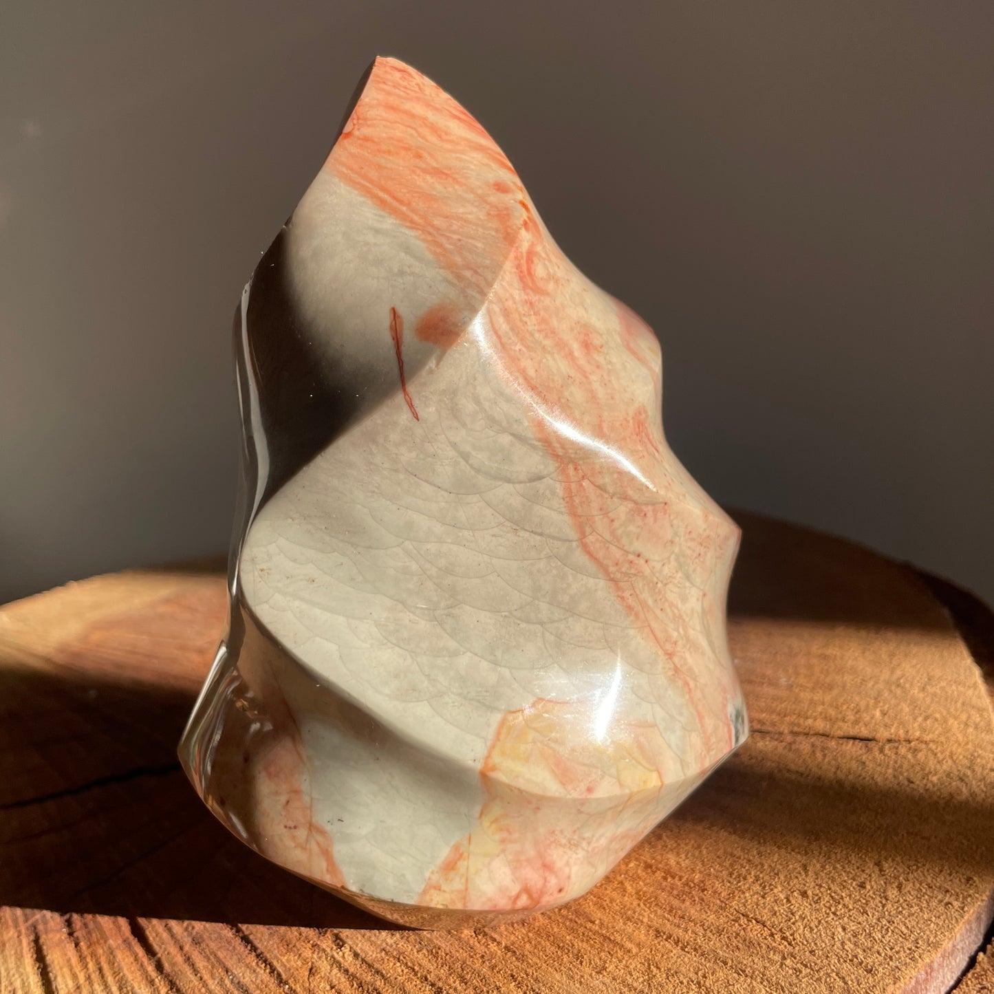 Polychrome Jasper Flame 12CM