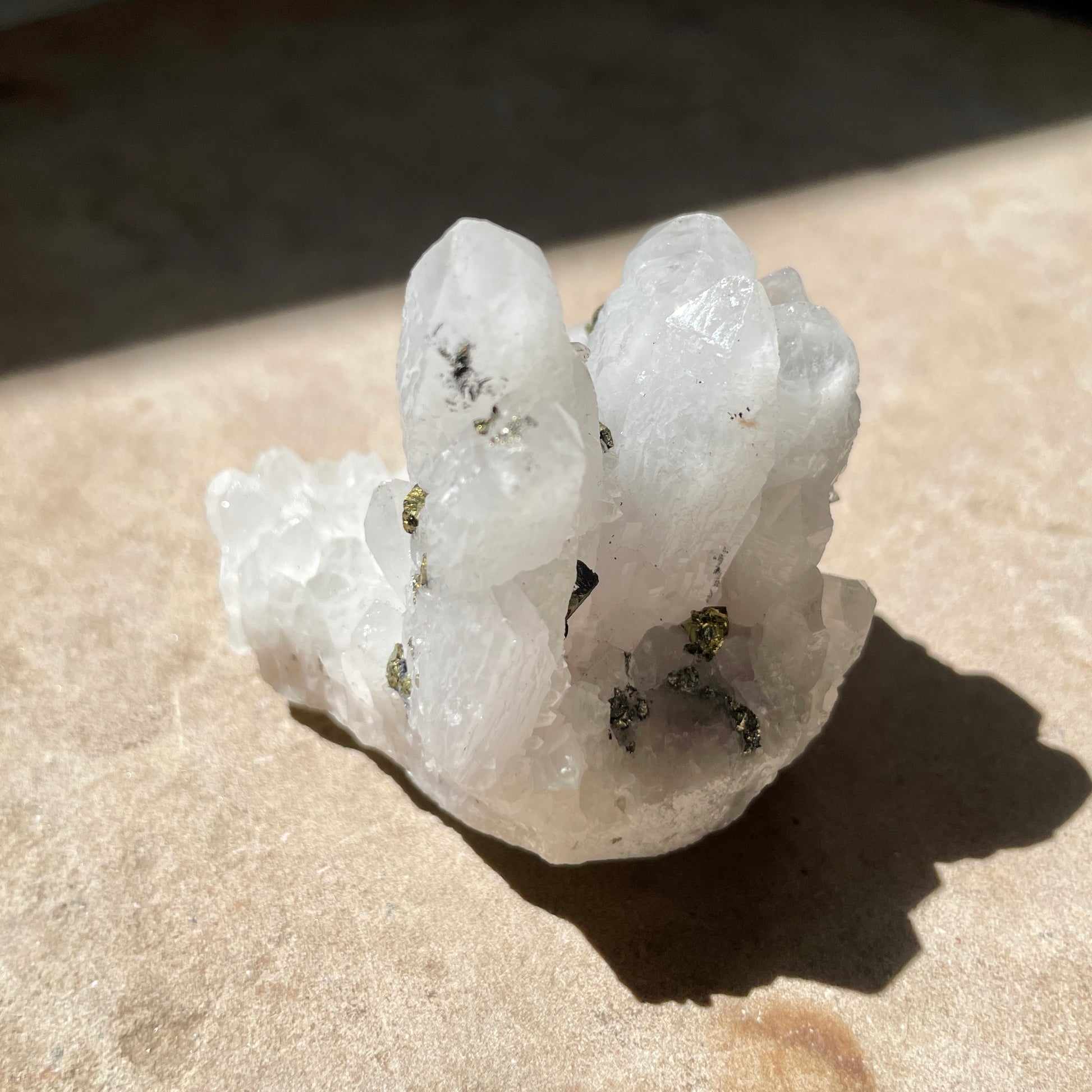 Pyrite Quartz cluster