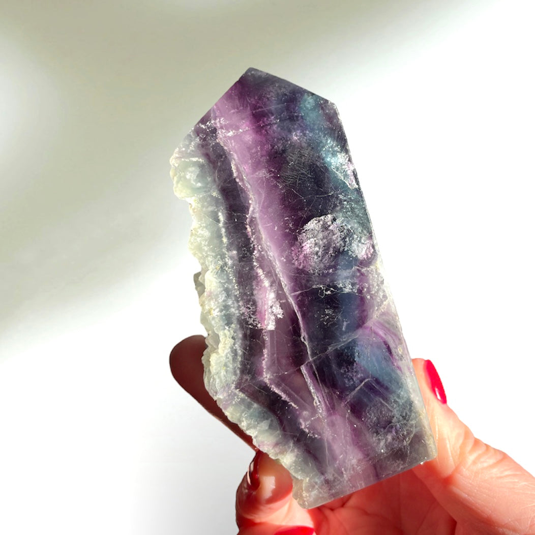Rainbow Fluorite Tower 10CM