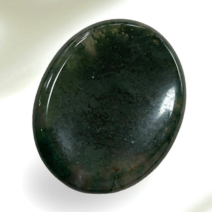 Moss Agate Worry stone