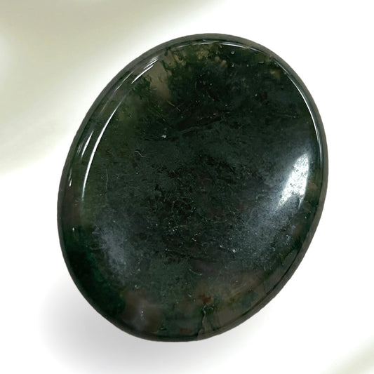 Moss Agate Worry stone