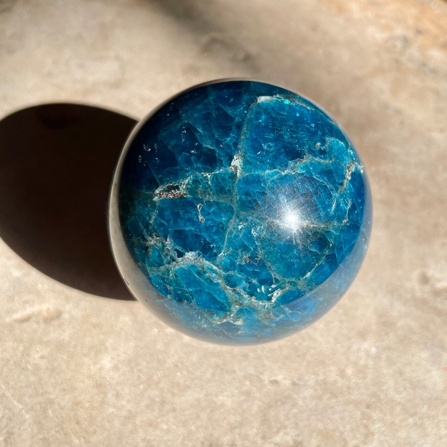 Apatite Sphere 6CM - A GRADE