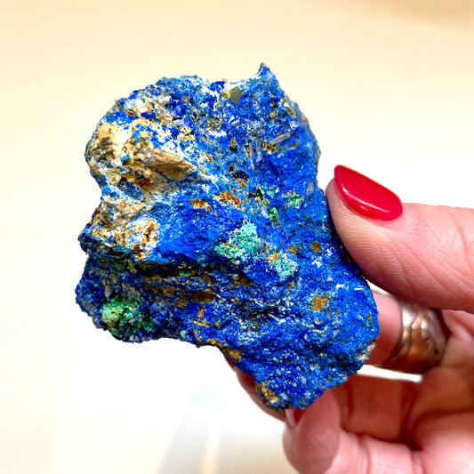 Azurite with Malachite A1