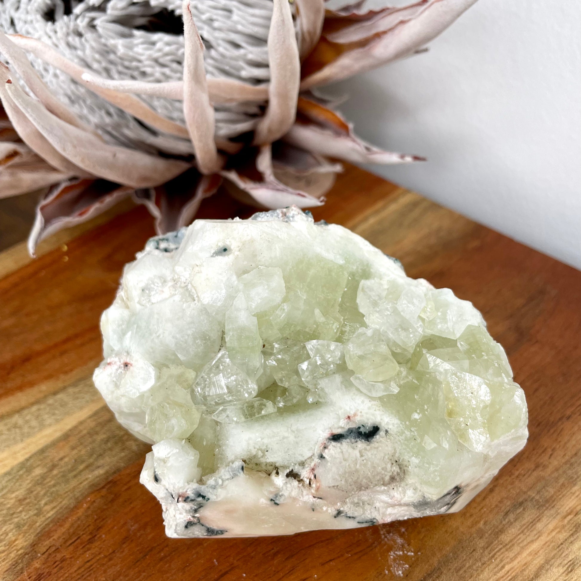 Apophyllite green Cluster