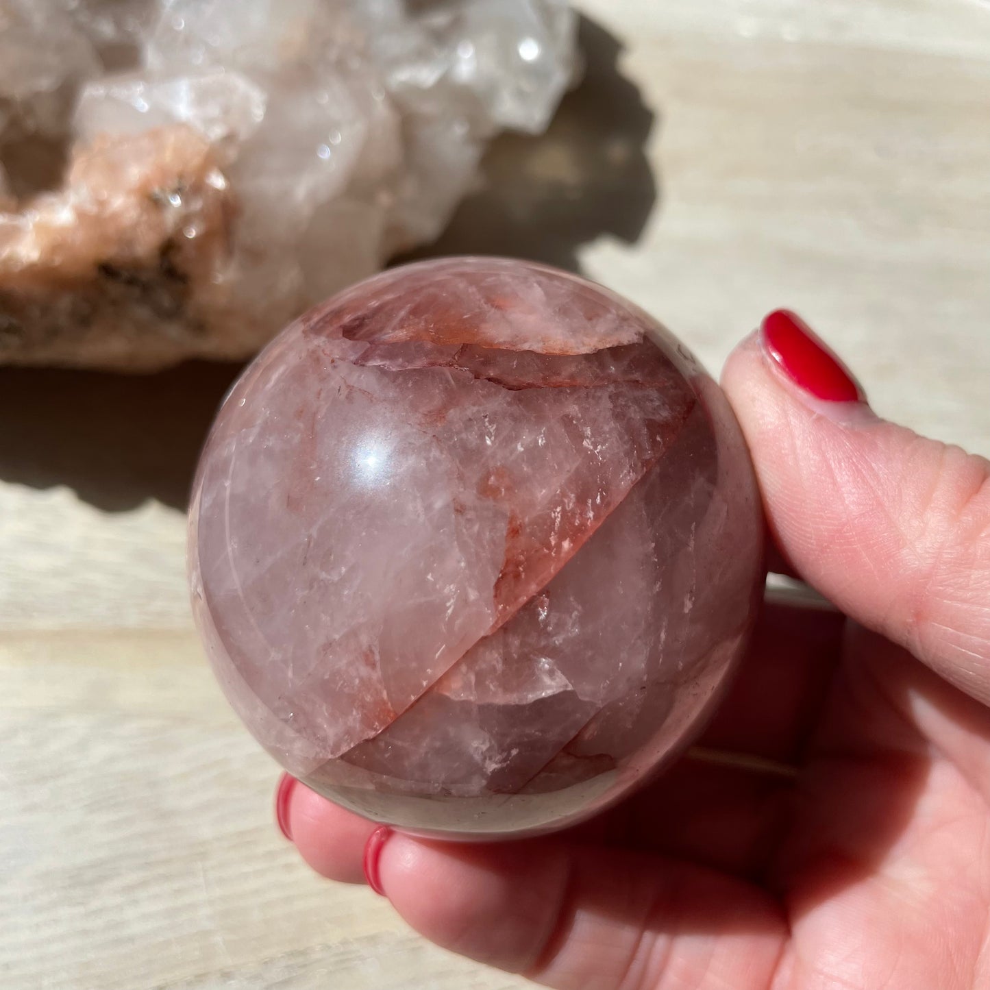 Fire Quartz Sphere 5.5cm